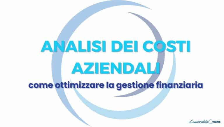 analisi dei costi aziendali