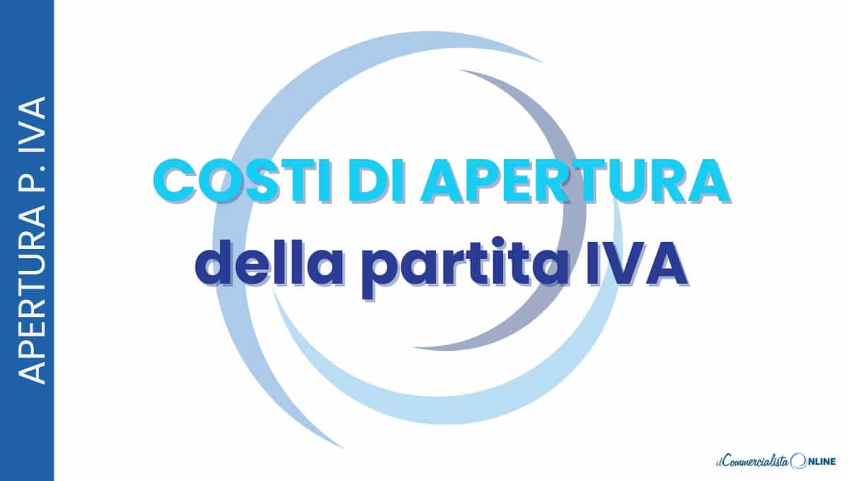 Costi di apertura della partita IVA