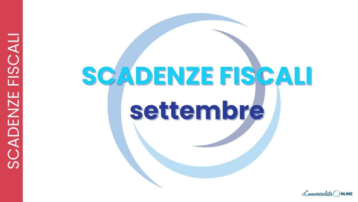 scadenze fiscali di settembre