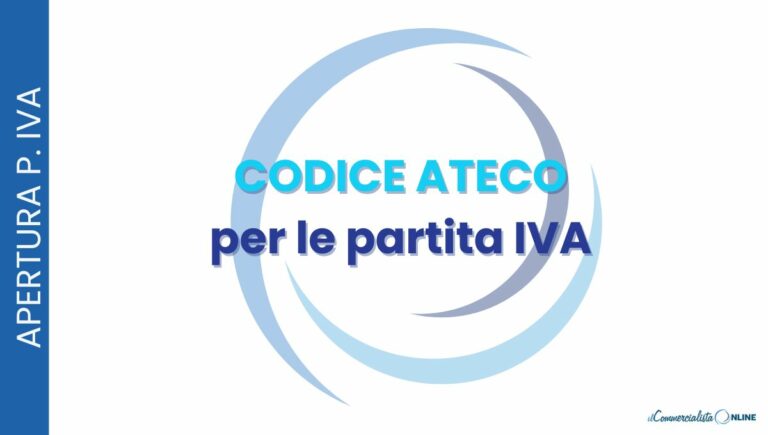 codice ateco per partite iva