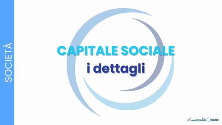 CAPITALE SOCIALE