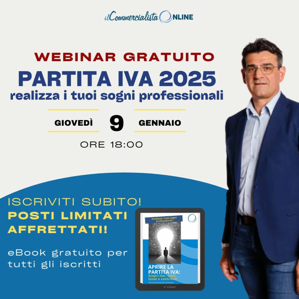 webinar Aprire Partita IVA 2025