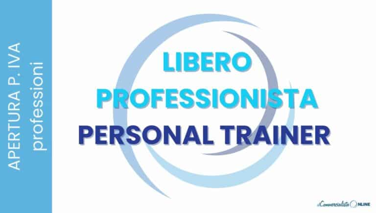 LIBERO PROFESSIONISTA PERSONAL TRAINER