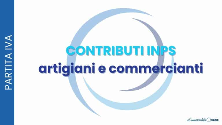 contributi inps per artigiani e commercianti