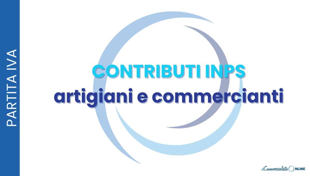 contributi inps per artigiani e commercianti