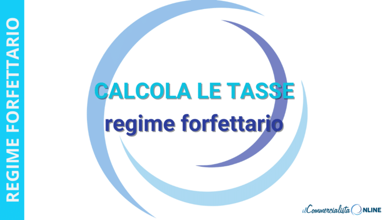 Calcolo tasse forfettario